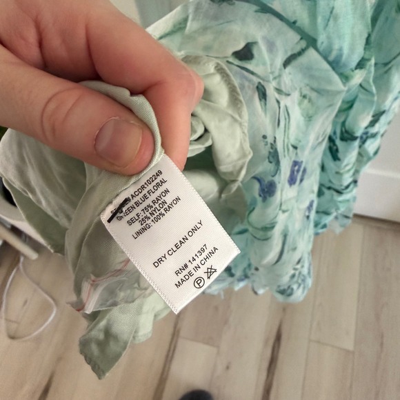 ASTR the Label Kelby Corset Midi Dress Green Blue Floral Bustier S Wedding Guest - Picture 5 of 8